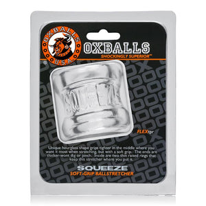 Oxballs Squeeze Blubbery Soft-Grip Ball Stretcher OX-3011 Black or Clear Cock Rings - Oxballs C&B Toys Oxballs 