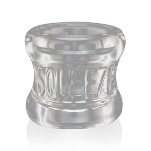 Oxballs Squeeze Blubbery Soft-Grip Ball Stretcher OX-3011 Black or Clear Cock Rings - Oxballs C&B Toys Oxballs Clear 