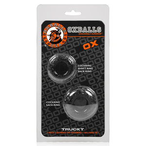 Oxballs TruckT Cock and Ball Ring by Atomic Jock AJ-1049 Black or Clear Cock Rings - Oxballs C&B Toys Oxballs 