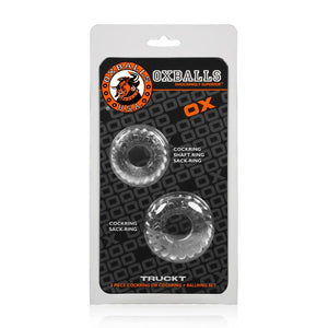 Oxballs TruckT Cock and Ball Ring by Atomic Jock AJ-1049 Black or Clear Cock Rings - Oxballs C&B Toys Oxballs 