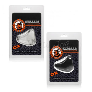 Oxballs Unit-X CockSling AJ-1068 Black or Clear For Him - Oxballs C&B Toys Oxballs 