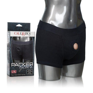 Packer Gear Black Boxer Brief Harness XS/S or M/L or L/XL Strap-Ons & Harnesses - Harnesses Calexotics L/XL 