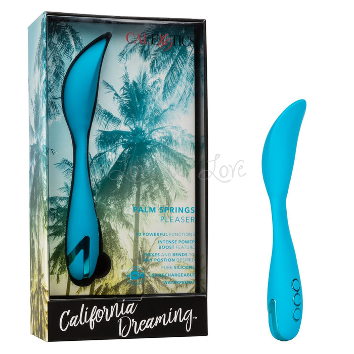 Calexotics California Dreaming Palm Springs Pleaser Silicone G-Spot Vibrator 6 Inch