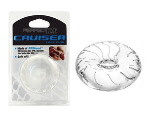 Perfect Fit Cruiser PFBlend Cock Ring Clear Cock Rings - Stretchy Cock Rings Perfect Fit 