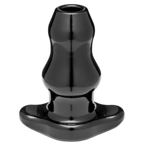 Perfect Fit Double Tunnel Plug Medium Black or Clear Anal - Exotic & Unique Butt Plugs Perfect Fit Medium Black 
