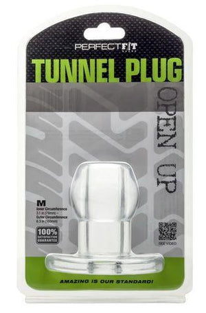 Perfect Fit Tunnel Plug in Clear Or Back Anal - Exotic & Unique Butt Plugs Perfect Fit Medium Clear 