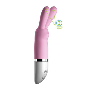 Pipedream Crush Honey Bunny Silicone Dual Vibration Vibrators - Clit Stimulation & G-Spot Pipedream Products 
