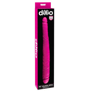Pipedream Dillio 16 Inch Double Dong Pink Dildos - Double Ended Dildos Pipedream Products 
