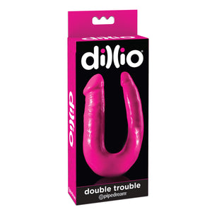 Pipedream Dillio Double Trouble Pink Dildos - Double Ended Dildos Pipedream Products 