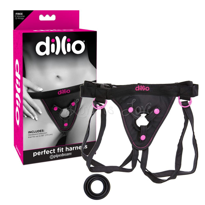 Pipedream Dillio Perfect Fit Harness Pink or Purple