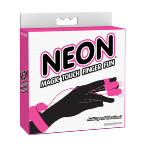 Pipedream Neon Magic Touch Finger Fun Pink Vibrators - Finger & Tongue Pipedream Products 