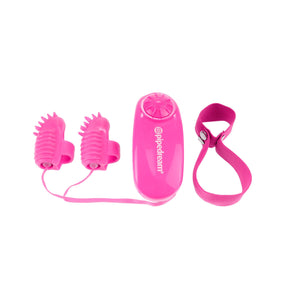 Pipedream Neon Magic Touch Finger Fun Pink Vibrators - Finger & Tongue Pipedream Products 