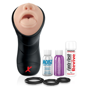 Pipedream PDX Elite Deep Throat Vibrating Stroker Male Masturbators - Blowjob Toys Pipedream Products 