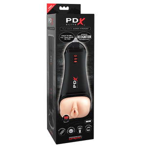Pipedream PDX Elite Talk Back Super Stroker Male Masturbators - Hands-Free Masturbators Pipedream Products 