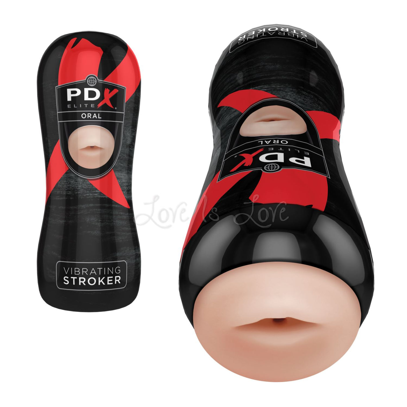 Pipedream PDX Elite Vibrating Oral or Pussy or Anal Stroker Love is Love Pipedream PDX Elite Vibrating Oral or Pussy or Anal Stroker Love is Love