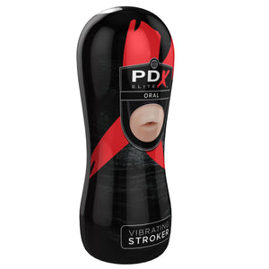 Pipedream PDX Elite Vibrating Oral Stroker Male Masturbators - PDX Elite Pipedream Products 