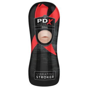 Pipedream PDX Elite Vibrating Oral Stroker Male Masturbators - PDX Elite Pipedream Products 