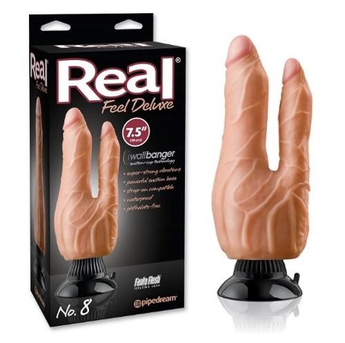 Pipedream Real Feel Deluxe 7.5" Double Penetrator Wall Banger No.8