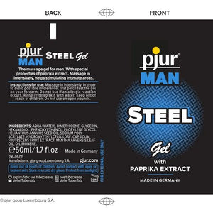 Pjur Man STEEL Gel 50 ML 1.7 FL OZ (Newly Replenished on Dec 18) Enhancers & Essentials - Hygiene & Intimate Care Pjur 