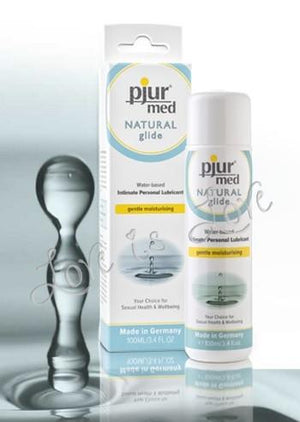 Pjur Med Natural Glide Premium Water Based 100 ML 3.4 FL OZ Lubes & Toys Cleaners - Natural & Organic Pjur 