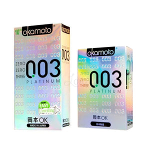 Okamoto World's Thinnest 0.03 Platinum Condom 10pcs Enhancers & Essentials - Condoms Okamoto