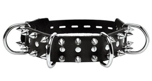 Premium Leather Collar Lockable With Spikes ( Good Reviews) Bondage - Premium Luxury Bondage Gear XRLLC 