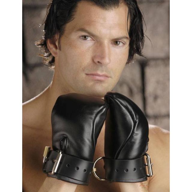 Strict Leather Deluxe Padded Fist Mitts SM