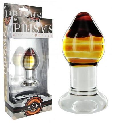 Prisms Erotic Glass Agni Anal Plug (Tapered Tip Glass Best Seller)