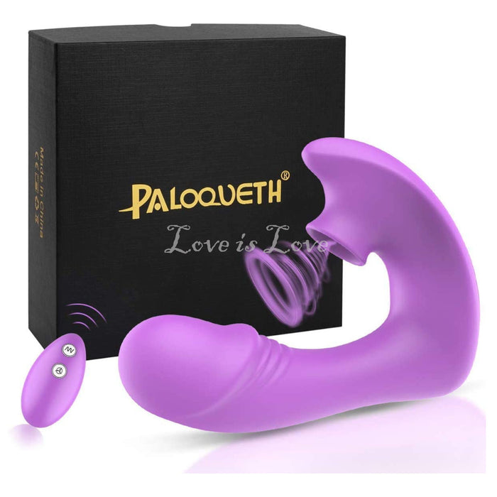 Paloqueth Remote Control Wearable 2-in-1 Clit Sucking G-Spot Vibrator