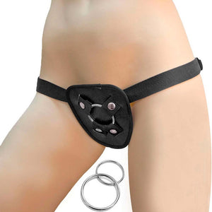 Real Skin All American Whoppers 6.5 Inch Dong With Harness Strap-Ons & Harnesses - Strap-On Kits Nasstoys 