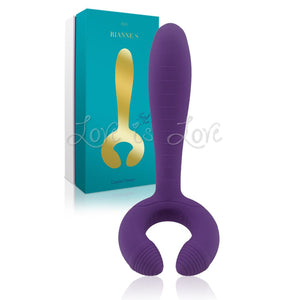 Rianne S Icons Duo Vibe Deep Purple For Us - Couples Vibrators Rianne S 