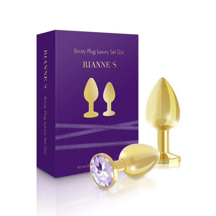 Rianne S Soiree Booty Plug Luxury Set 2X Gold ( Last Piece )