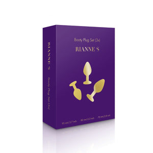 Rianne S Soiree Booty Plug Set 3x Black or Purple Anal - Anal Trainer Kits Rianne S 