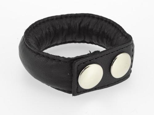 RIM 7388 Rimba Weighted Leather Cock Ring, 150 grams