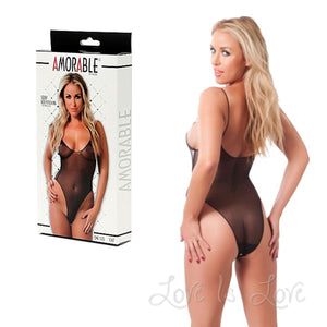 Rimba Black Sheer See Through Teddy RIM 1047 For Her - Women's Sexy Wear Rimba 