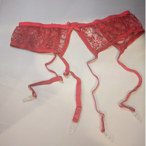 Rimba Red Lace Garter Belt and Stocking Set RIM 1426 For Her - Women's Sexy Wear Rimba 