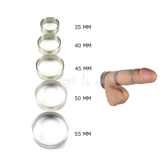 Rimba 1.5 cm Wide Stainless Steel Solid Cock Ring RIM 7376