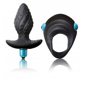 Rocks-Off 10 Speed Ibex Ring and Plug Kit (Rocks-Off Authorized Dealer) Award-Winning & Famous - Rocks-Off Rocks-Off 