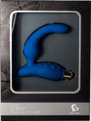 Rocks-Off 7 Speed O-Boy Black or Blue (Newly Replenished) Prostate Massagers - Rocks-Off Prostate Toys Rocks-Off 