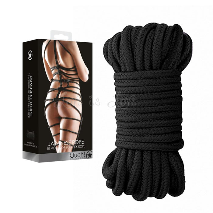 Shots Ouch! Japanese Rope 10 Meter Black