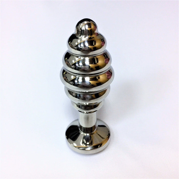 Rouge Garments Stainless Steel Threaded Butt Plug 80mm 197g (Stock Reduction Sale)