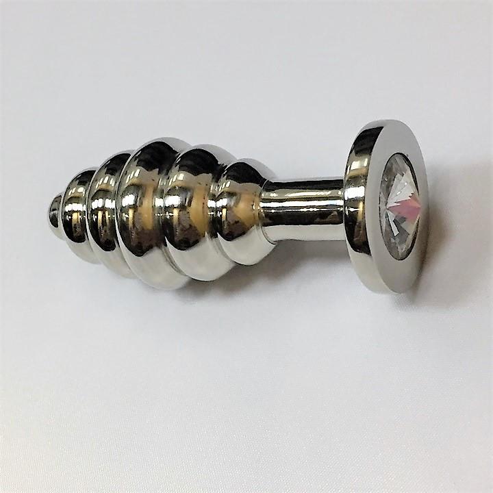 Rouge Garments Stainless Steel Threaded Butt Plug 80mm 197g (Stock Red Love is Love Rouge Garments Stainless Steel Threaded Butt Plug 80mm 197g (Stock Red Love is Love