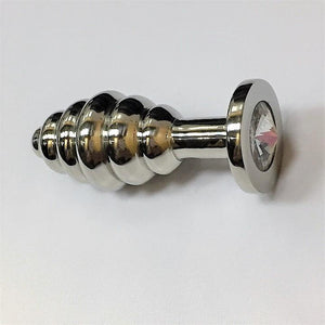 Rouge Garments Stainless Steel Threaded Butt Plug Anal - Anal Metal Toys Rouge Garments 