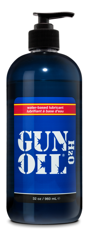 Gun Oil H2O Water-Based Lubricant 2 oz and 4 oz and 8 oz and 16 oz and 32 oz Lubes & Toys Cleaners - Water Based Gun Oil 960ml (32 fl oz) 
