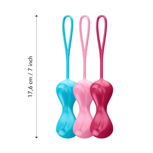 Satisfyer Balls C02 Double Kegel Training 3pcs Set For Her - Kegel & Pelvic Exerciser Satisfyer 