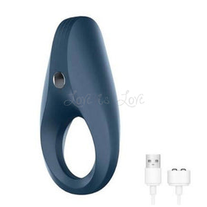 Satisfyer Rings Plus Rechargeable Vibration Tear Drop Blue Cock Rings - Rechargeable Cock Rings Satisfyer 