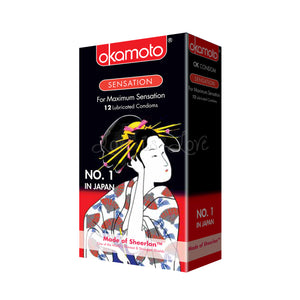 Okamoto Sensation Condom 3pcs or 12pcs buy in Singapore LoveisLove U4ria