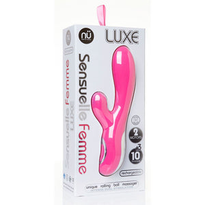 Sensuelle Femme Luxe 10 Function Rabbit Vibrator Pink (Newly Replenished) Vibrators - Rabbit Vibrators Sensuelle 