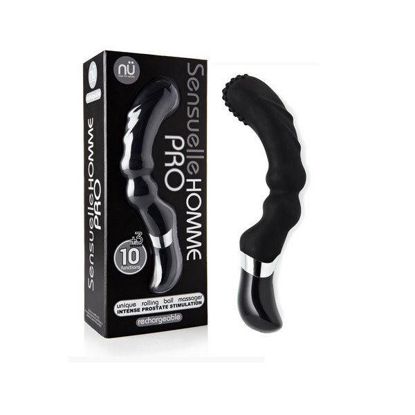 Sensuelle Homme Prostate Massager Rechargeable 10 Function + 3 Speeds