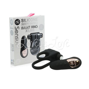 Sensuelle Remote Control Rechargeable Bullet Cock Ring XLR8 in Black Buy in Singapore LoveisLove U4Ria